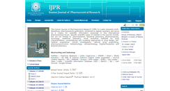 Desktop Screenshot of ijpr.sbmu.ac.ir